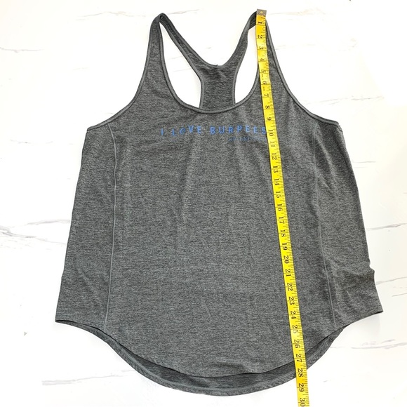 Under Armour Gray O Love Burpees Athletic Tank Top Size Medium/Large - Picture 7 of 7